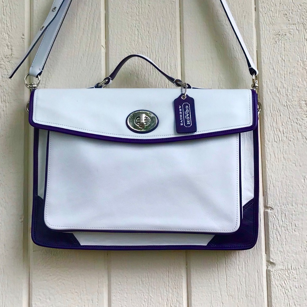 Women’s Coach Leather Slim Briefcase